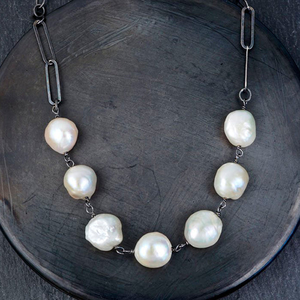 Calliope Jewelry: Necklace: Large Pearl Chain