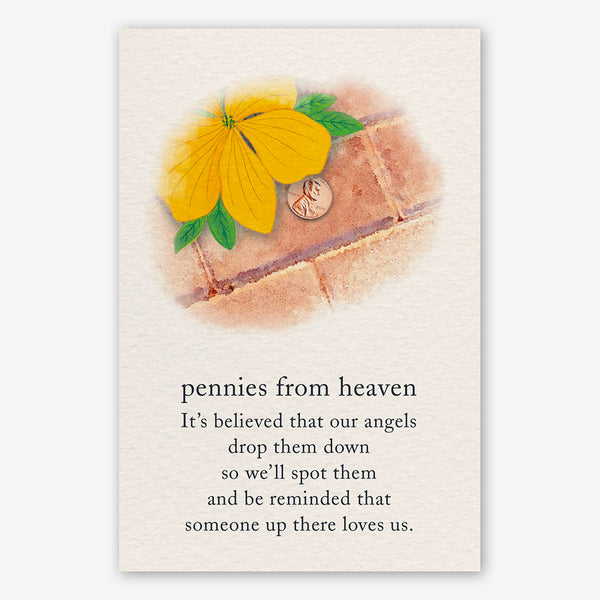 Cardthartic Encouragement Card: Pennies from Heaven