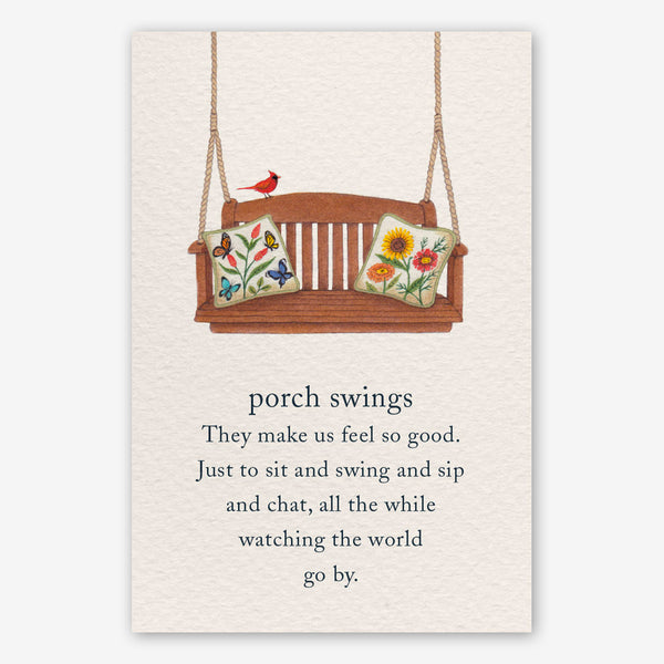 Cardthartic Friendship Card: Porch Swings