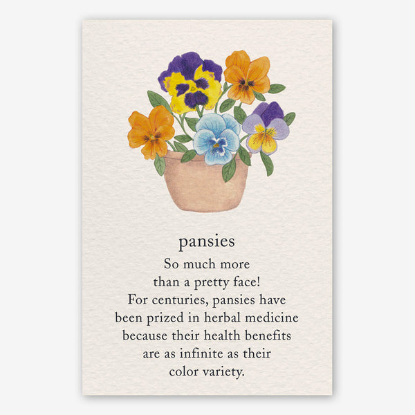 Cardthartic Get Well Card: Pansies