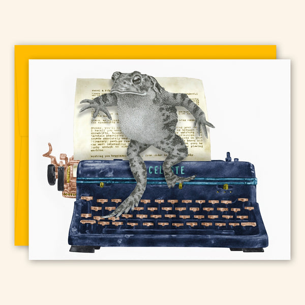 Central & Gus: Greeting Card: Stuart Bleuet American Toad