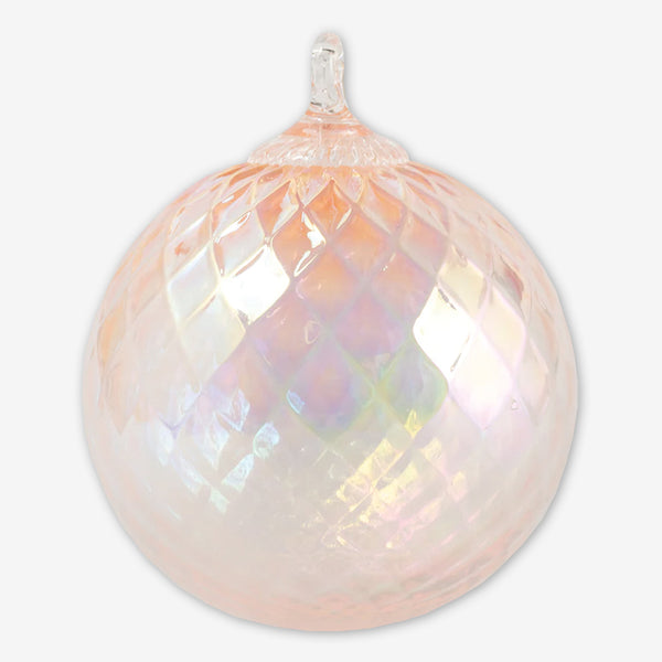 Glass Eye Studio: Birthstone Round Ornaments: October / Pink Opal