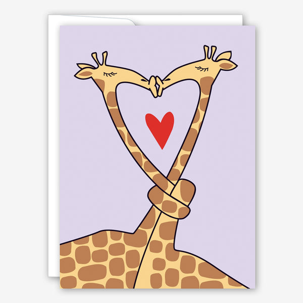 Great Arrow Love Card: Smooching Giraffes