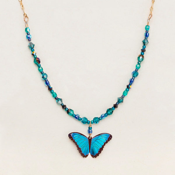Holly Yashi: Bella Butterfly Beaded Necklace - Helen Winnemore's