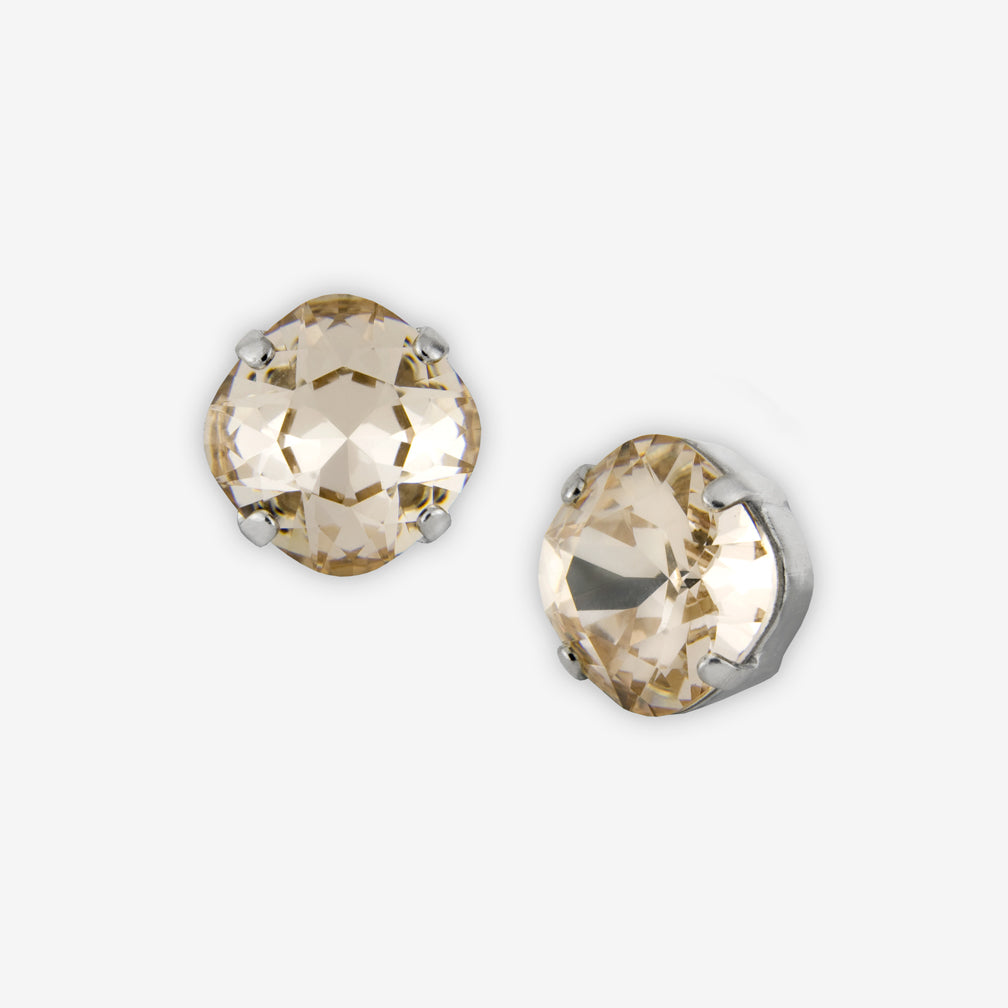 Noon Designs: Earrings: Small Dazzling Stud, Silk