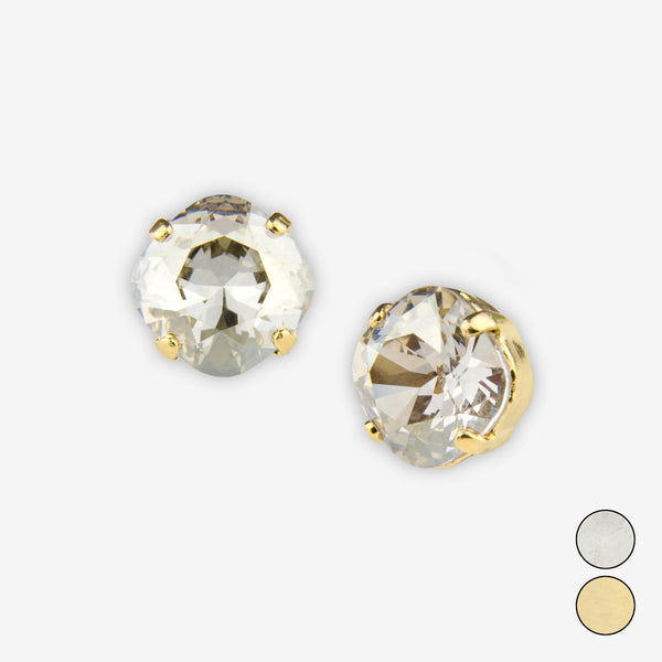 Noon Designs: Earrings: Small Dazzling Stud, Silverdust