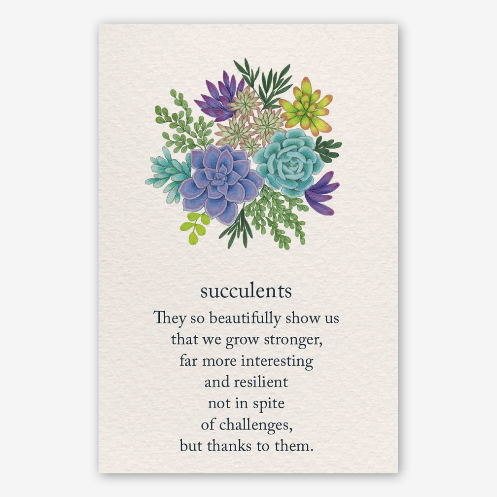 Cardthartic Get Well Card: Succulents