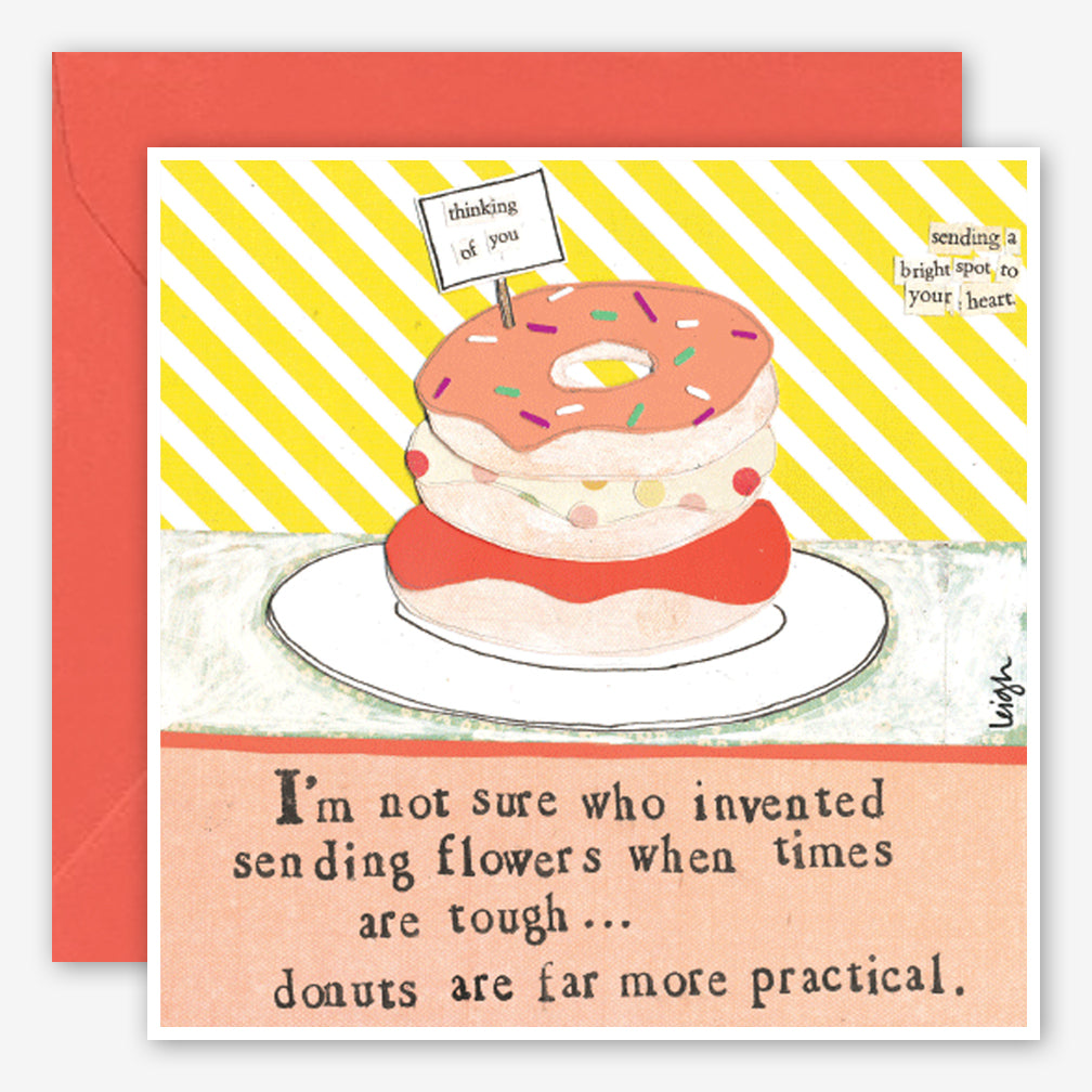 Curly Girl Design: Encouragement Card: Donuts