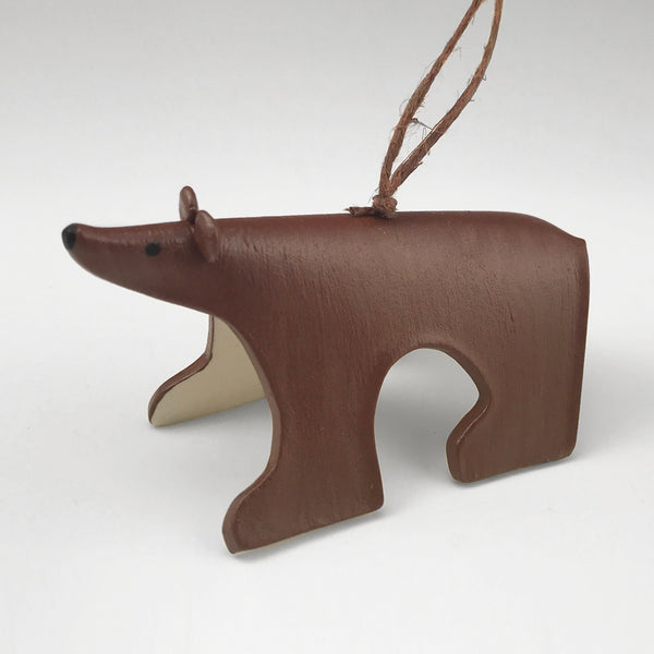 Evening Star Studio: Ornament: Brown Bear