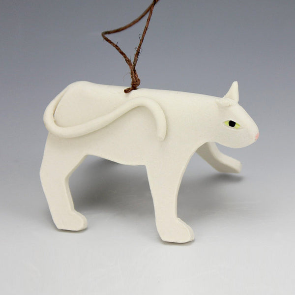 Evening Star Studio: Ornament: White Cat