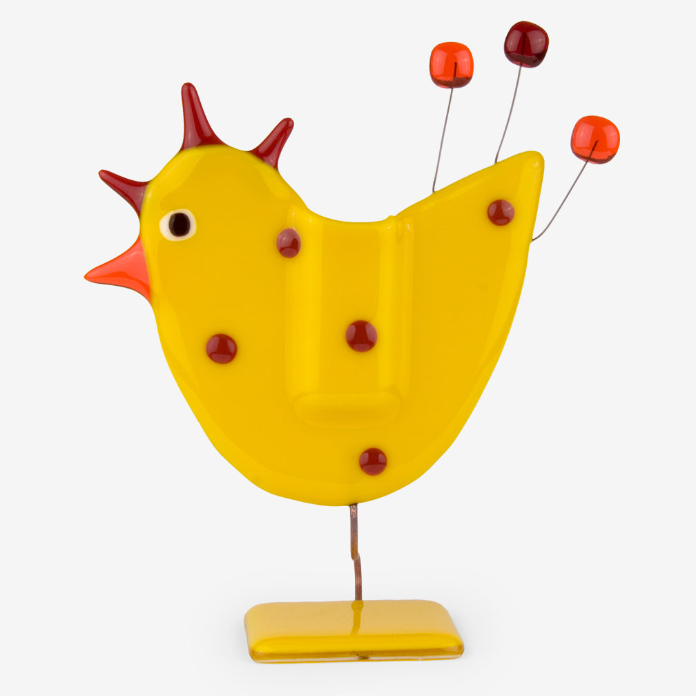 Glassfire Jewelry & More: Large Chicken Vase, Yellow
