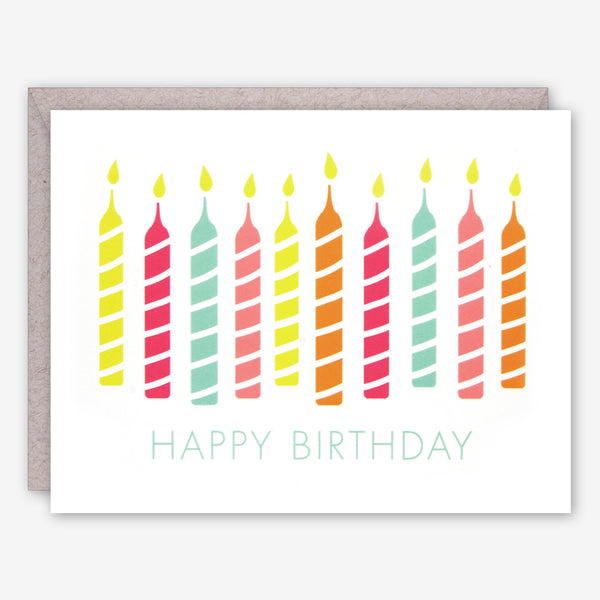 Graphic Anthology Birthday Card: Happy Birthday Candles