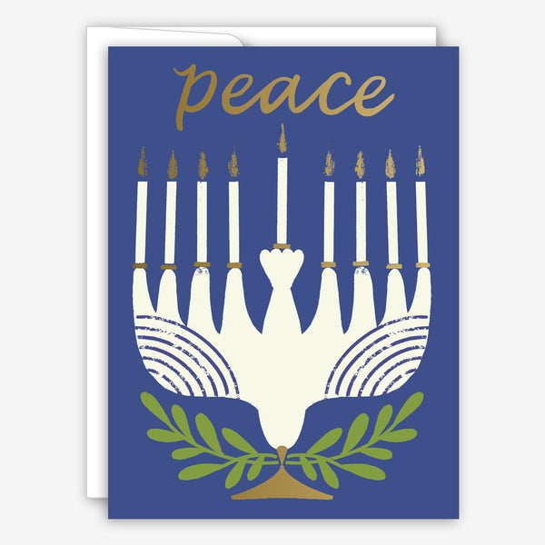 Great Arrow Chanukah Card: Peace Dove Menorah