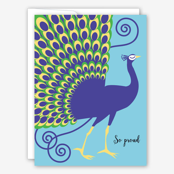 Great Arrow Congratulations Card: Proud Peacock