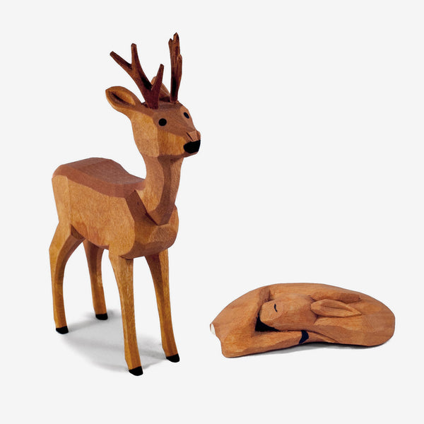 Lotte Sievers-Hahn Nativity: Deer, Young Buck and Doe