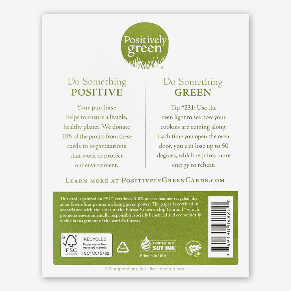 Positively Green Cards: “Love is, above all, the gift of oneself.” —Jean Anouilh