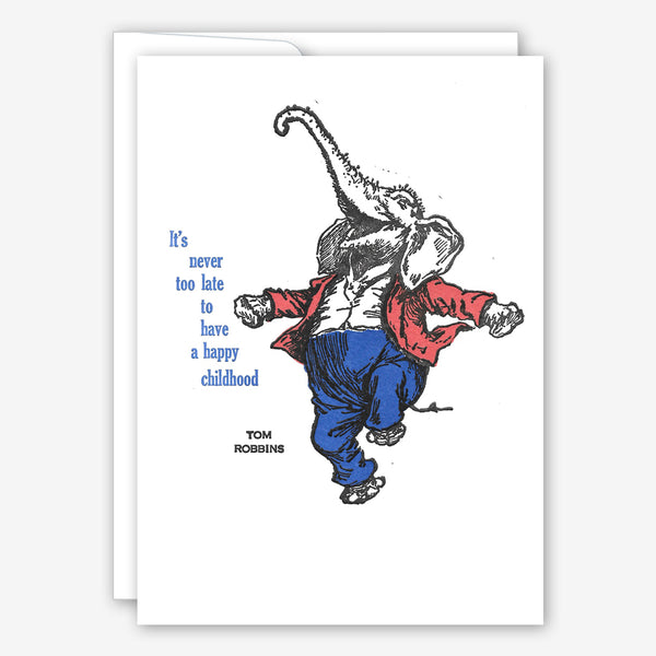 Saturn Press Everyday Card: Dancing Elephant