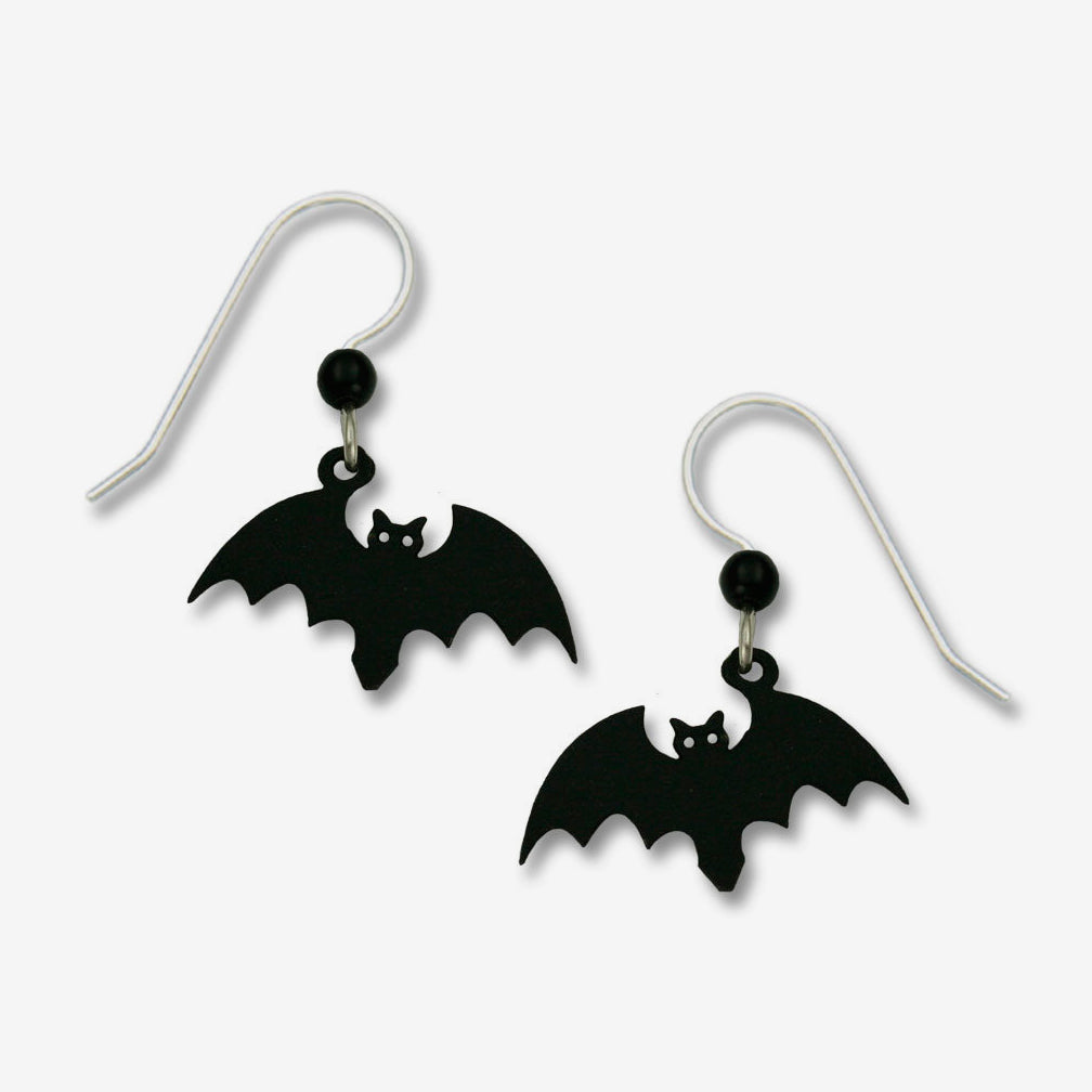 Sienna Sky Earrings: Halloween Bat