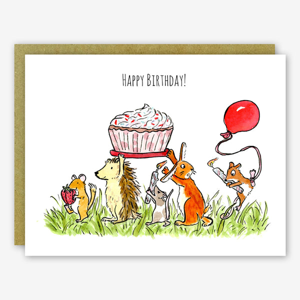 SquidCat, Ink Birthday Card: Cupcake Parade