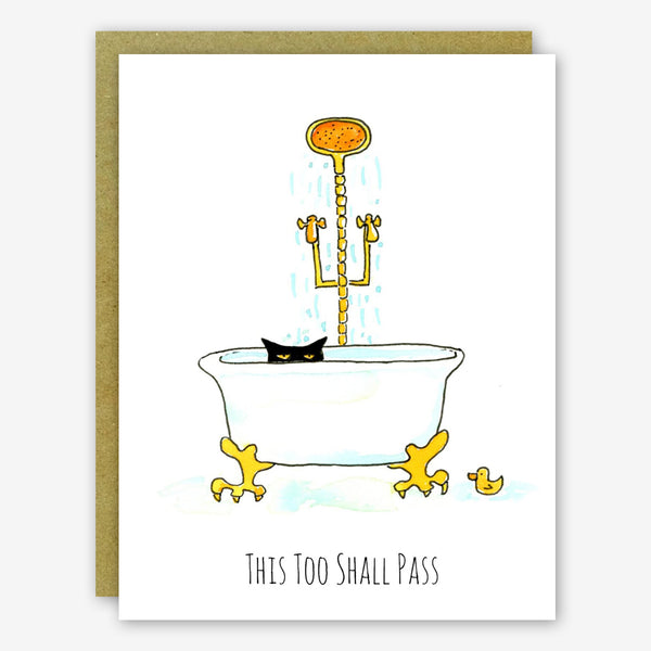 SquidCat, Ink Encouragement Card: This Too Shall Pass