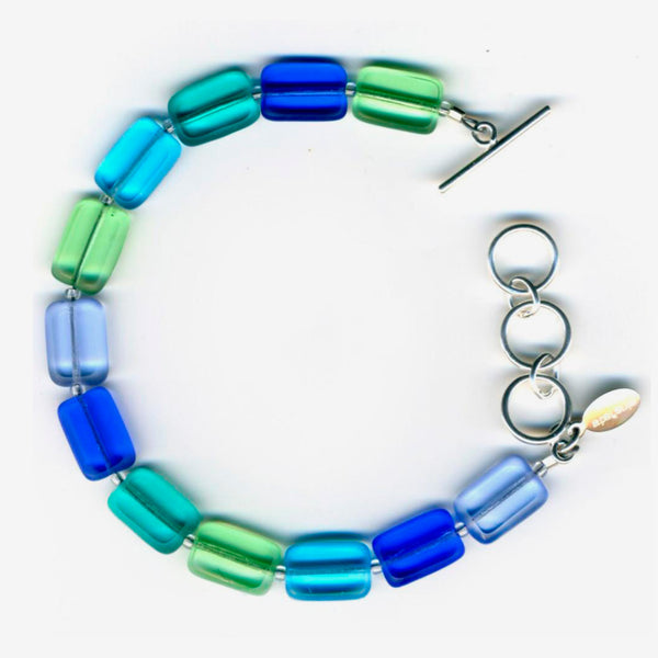 Stefanie Wolf Designs: Bracelet: 1-Strand Trilogy, Seaglass Mix