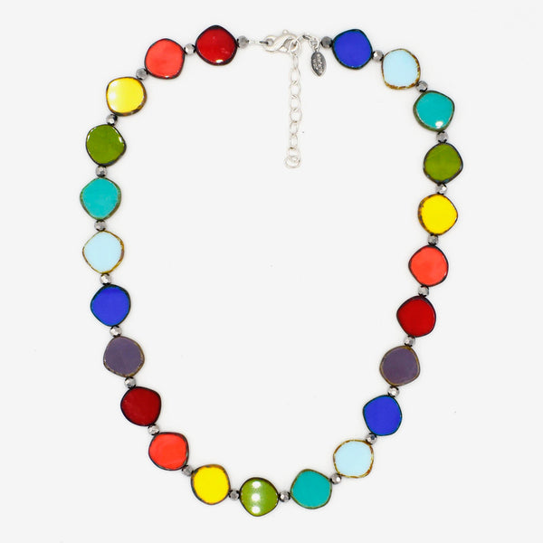 Stefanie Wolf Designs: Necklace: Full Circle, Small Rainbow Mix