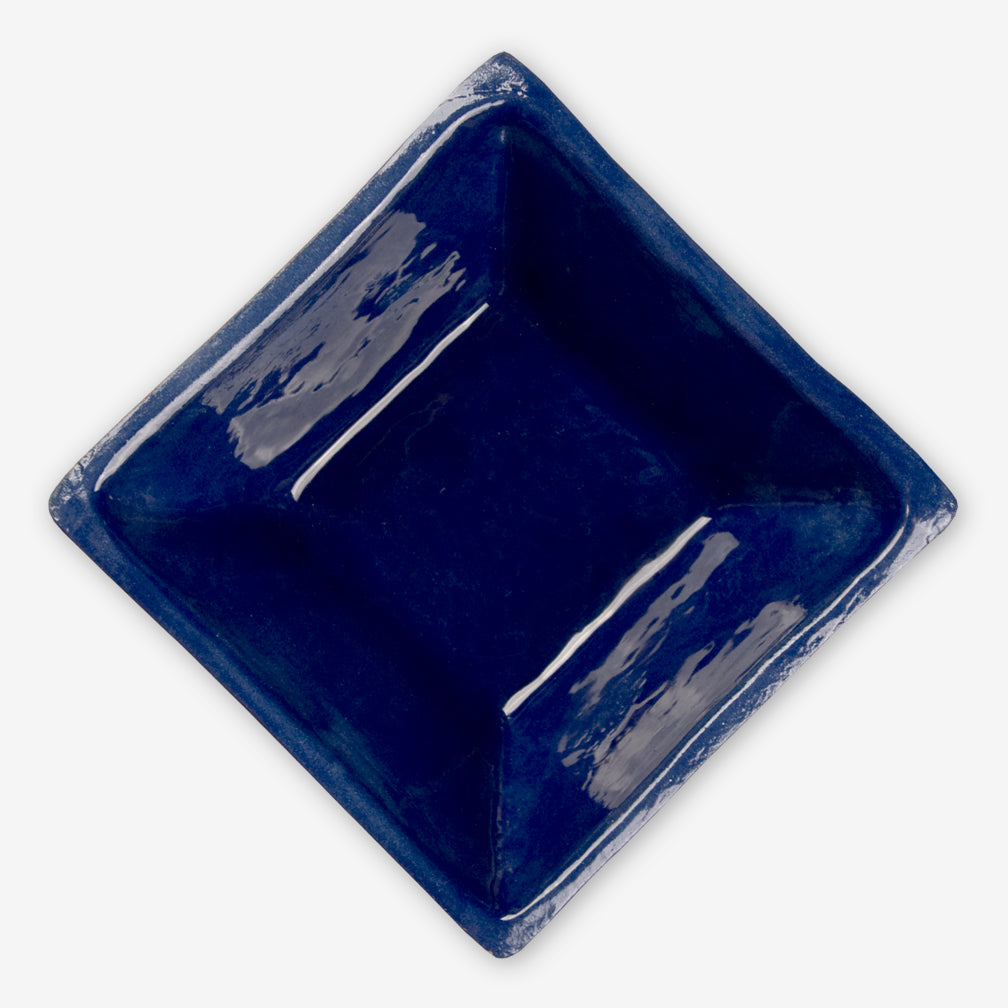 Terrafirma Ceramics: Square Dip Bowl: Cobalt