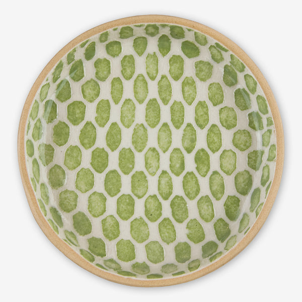 Terrafirma Ceramics: Wine Coaster: Dot Citrus - Helen Winnemore's