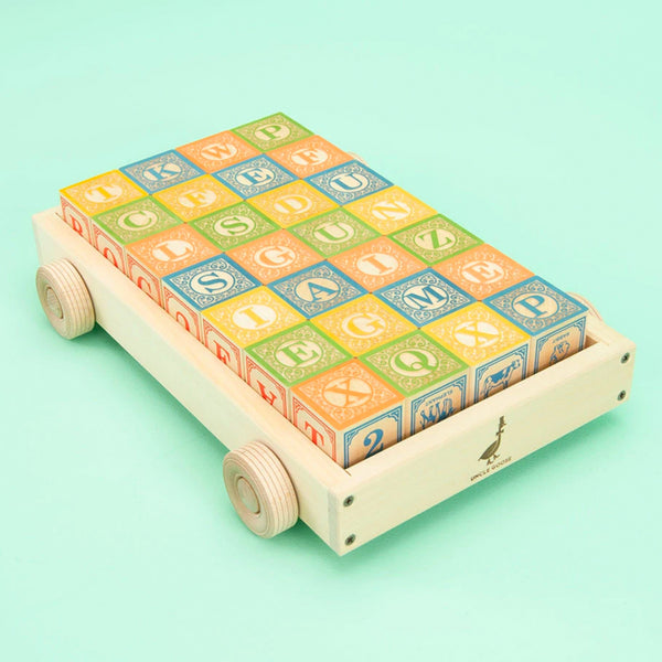 Uncle Goose: Classic ABC Blocks with Wagon