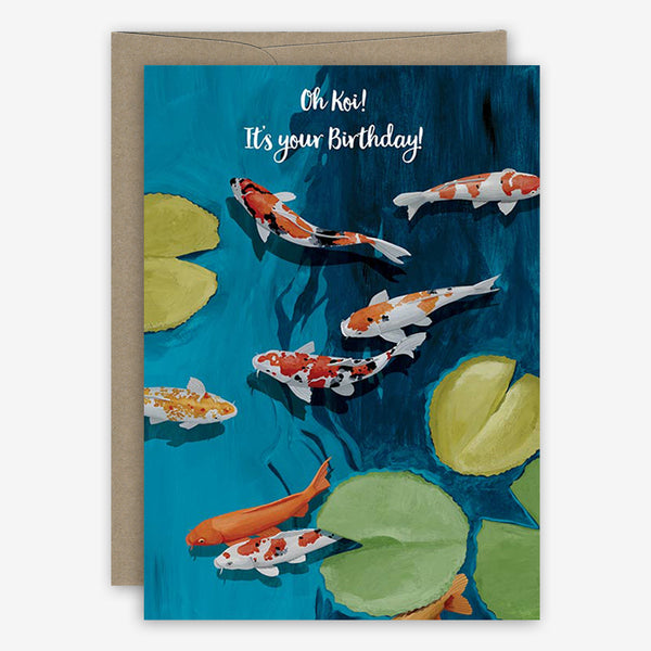 23rd Day Birthday Card: Koi Birthday
