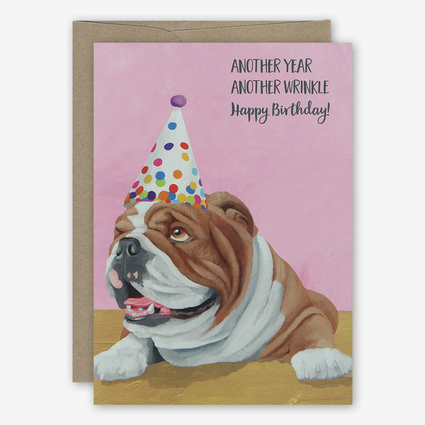 23rd Day Birthday Card: Wrinkles