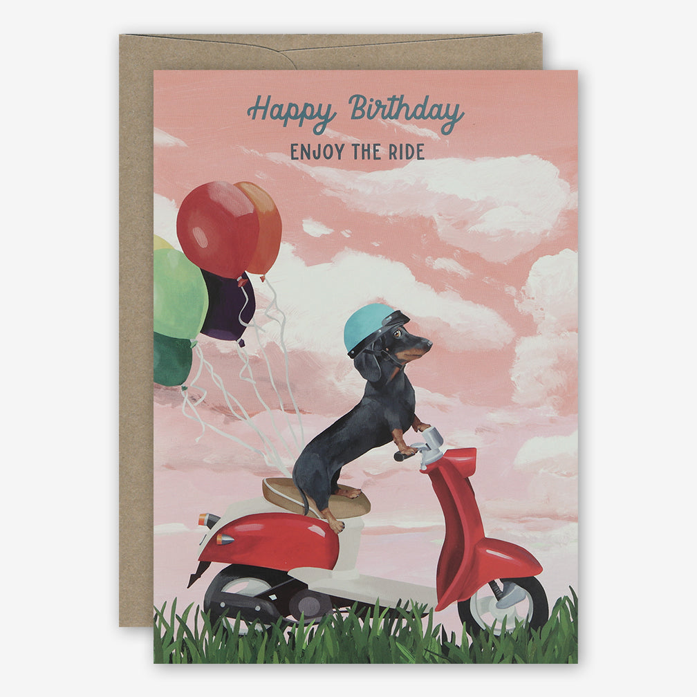 23rd Day Birthday Card: Birthday Scooter