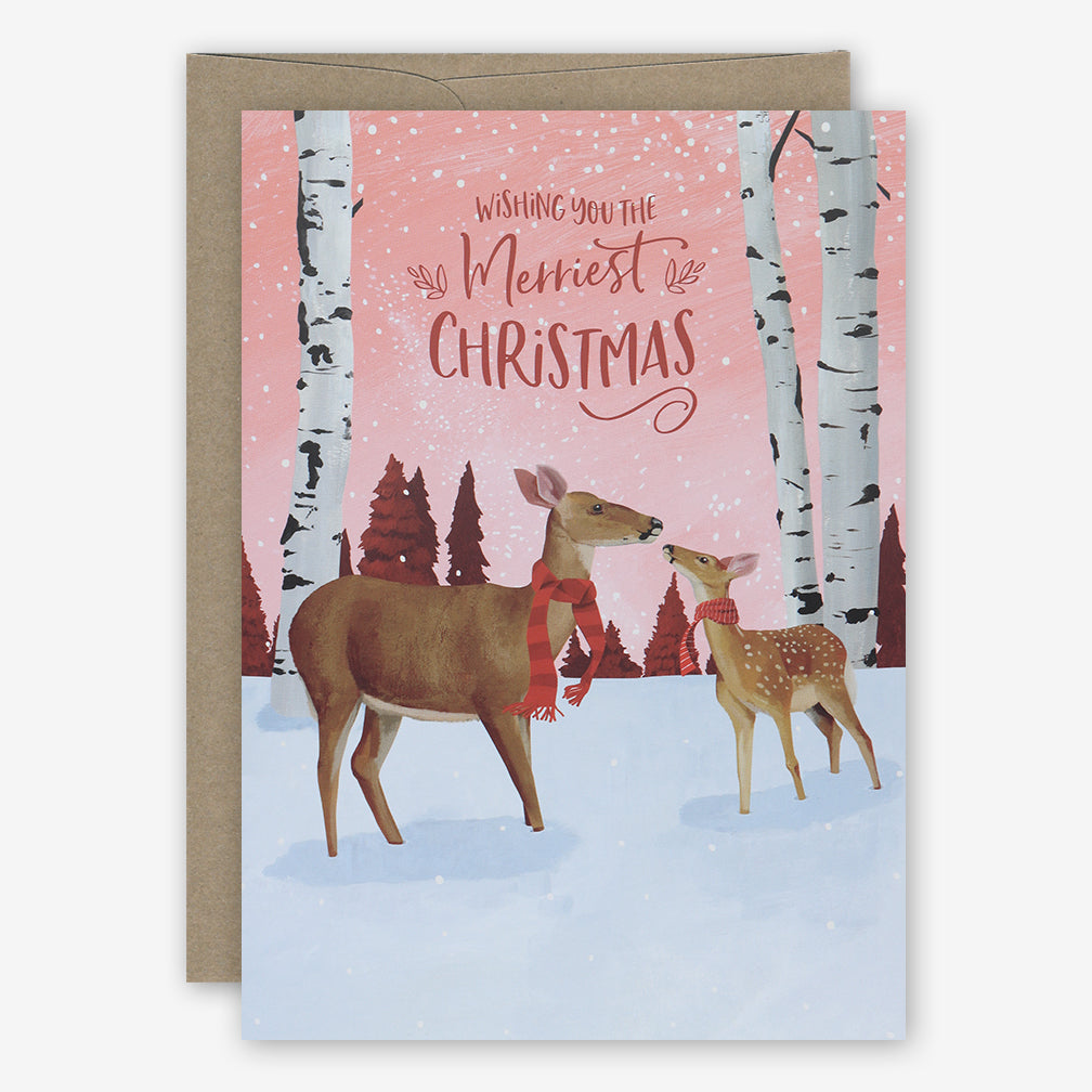 23rd Day Holiday Card: Fawn & Doe