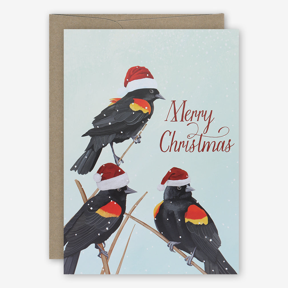 23rd Day Holiday Card: Red Winged Blackbirds