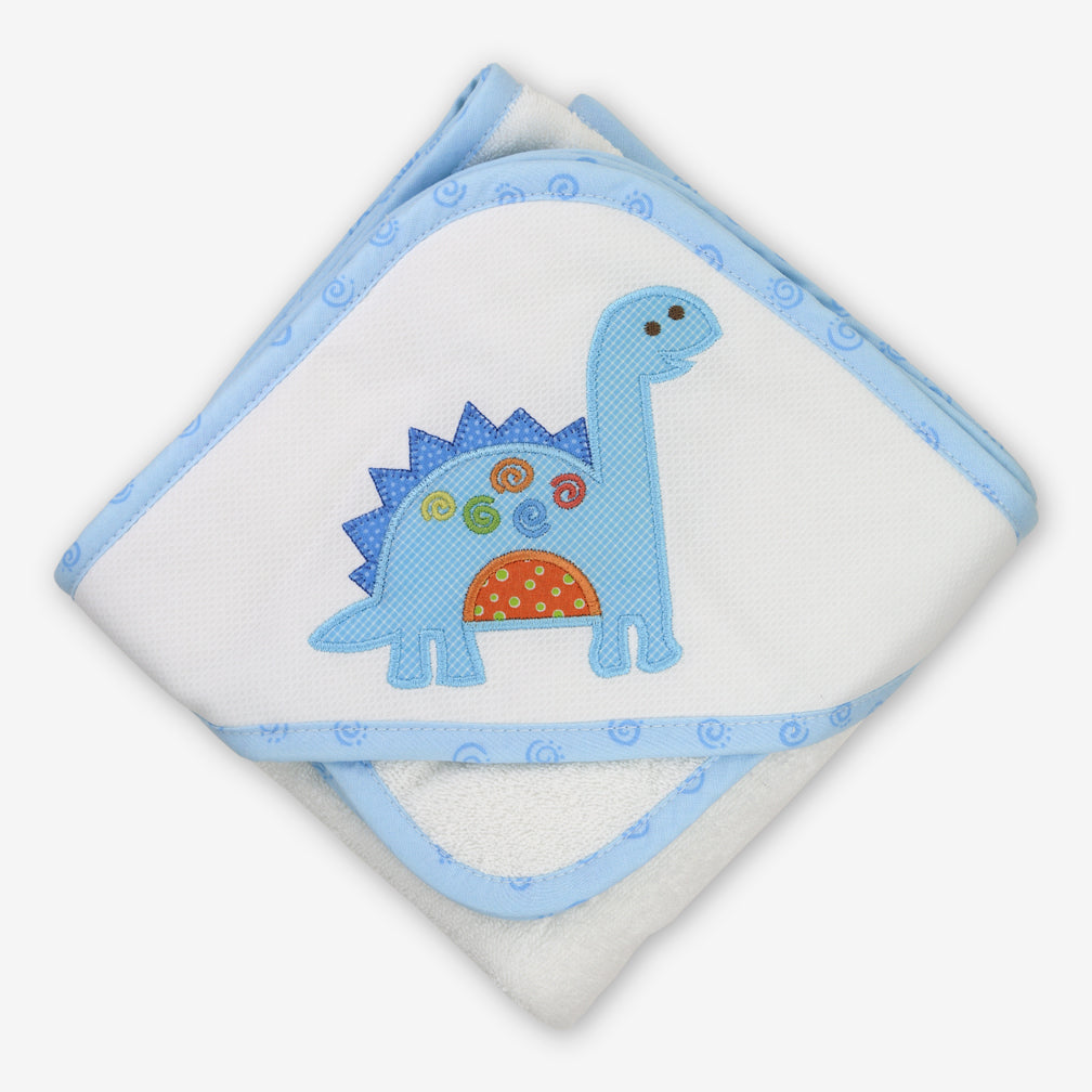 3 Marthas: Hooded Towel & Washcloth Set: Dinosaur