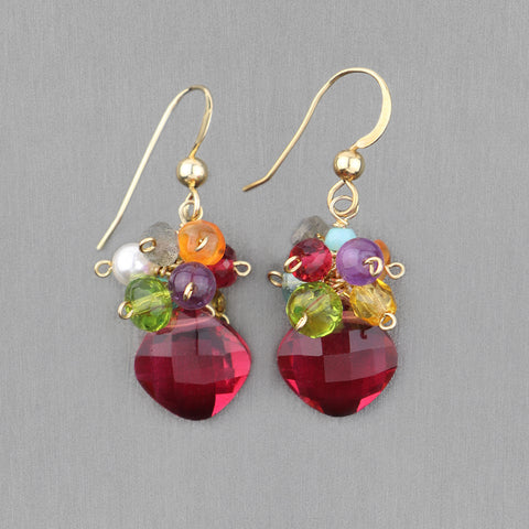 Boucles D'oreilles Jaunes Sienna Sky En Forme De Ruban, Modèle Left Hand Studios