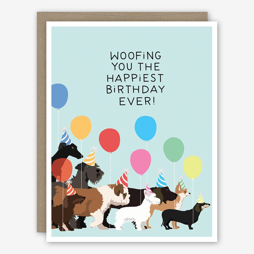 Apartment 2 Birthday Card: Dogwalk Birthday Party