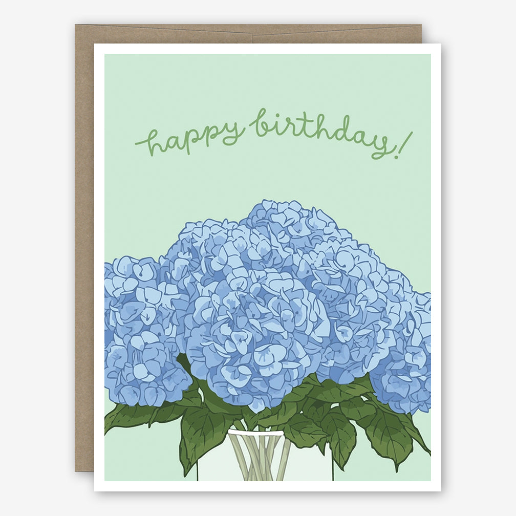 Apartment 2 Birthday Card: Hydrangea