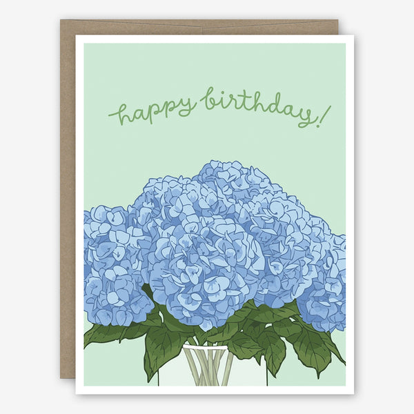 Apartment 2 Birthday Card: Hydrangea