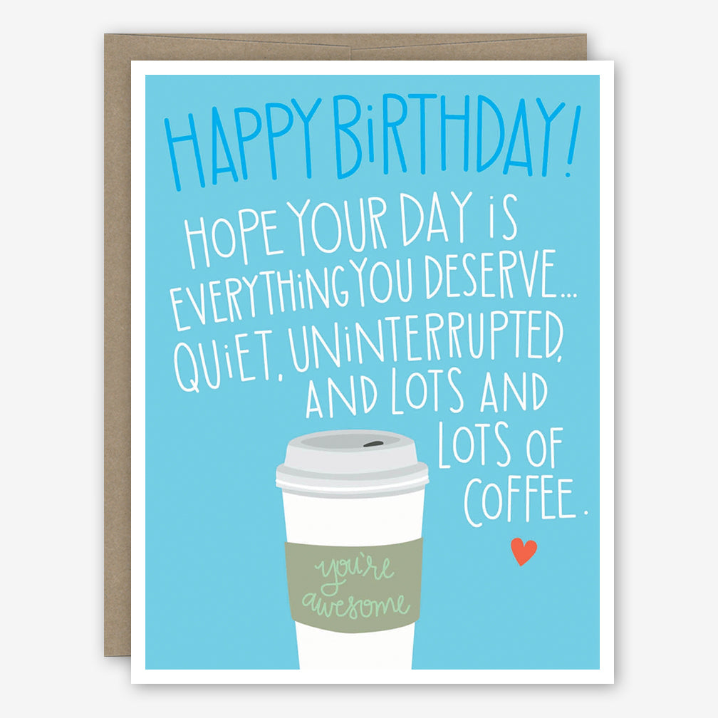 Apartment 2 Birthday Card: Lots of Coffee