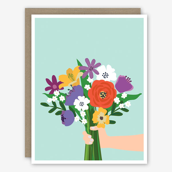 Apartment 2 Blank Note Card: Flower Bouquet
