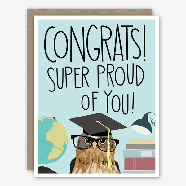 Apartment 2 Graduation Card: Super Proud Owl