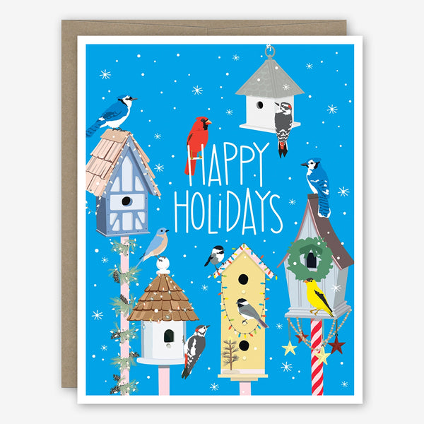 Apartment 2 Holiday Card: Holiday Birdhouses