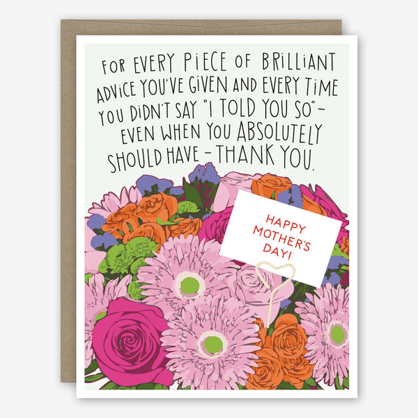 Apartment 2 Mother's Day Card: I Told You So