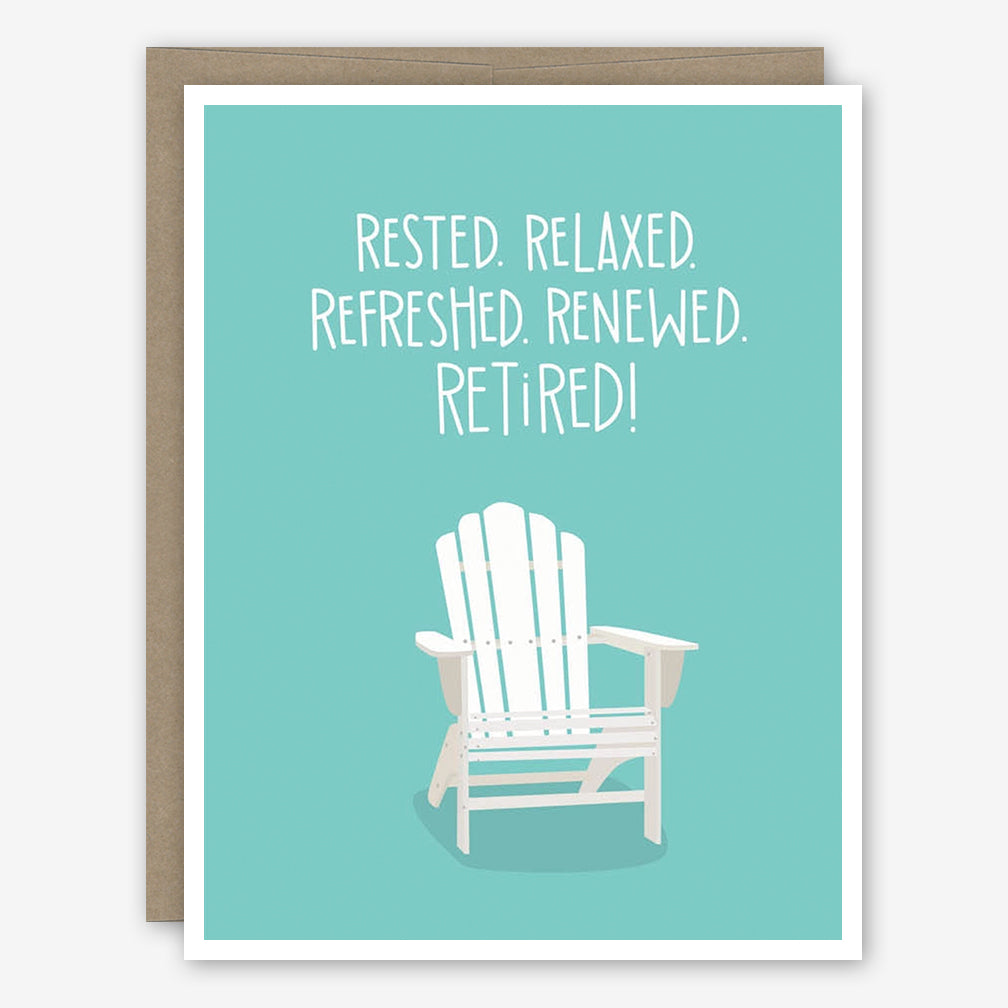 Apartment 2 Retirement Card: Adirondack Chair