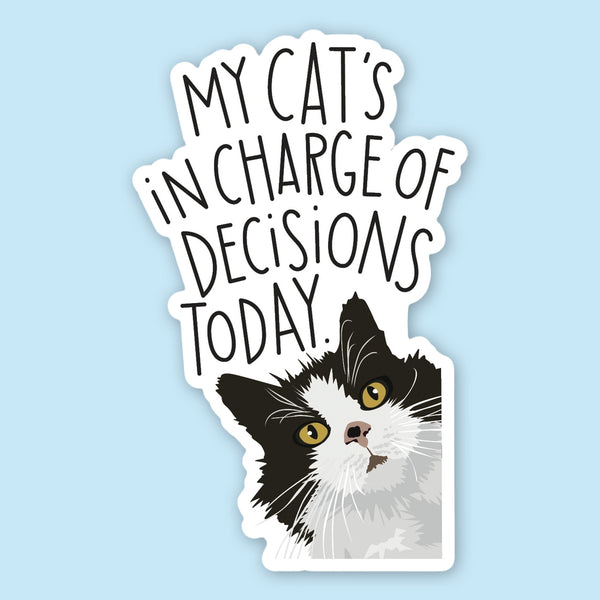 Apartment 2 Sticker: Cat in Charge