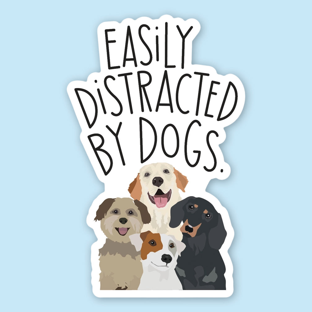 Apartment 2 Sticker: Distracted by Dogs