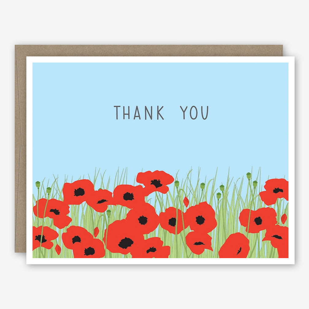 Apartment 2 Thank You Card: Poppy Field
