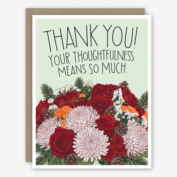 Apartment 2 Thank You Card: Winter Floral