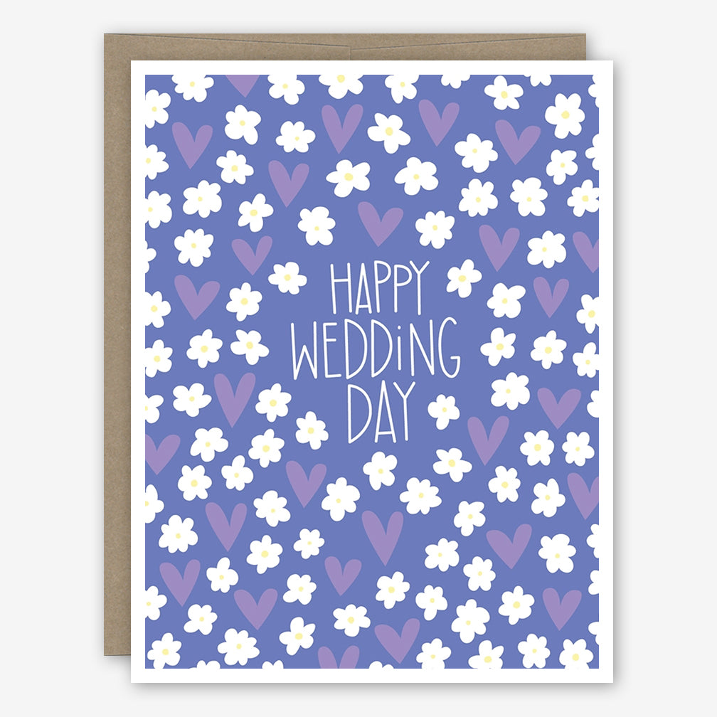 Apartment 2 Wedding Card: Hearts & Flowers